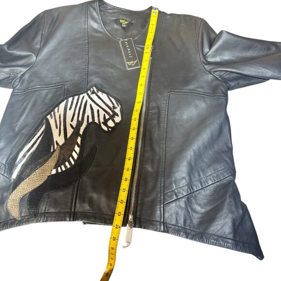 17. NEW Sharif 1827 Lamb Leather Jacket Size XL - Picture 5 of 9